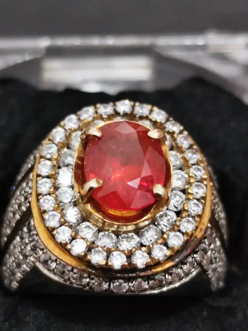 Natural ruby corundum songea