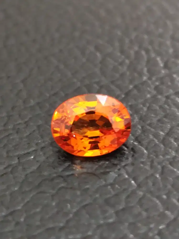 Natural mandarin garnet (spessartine)