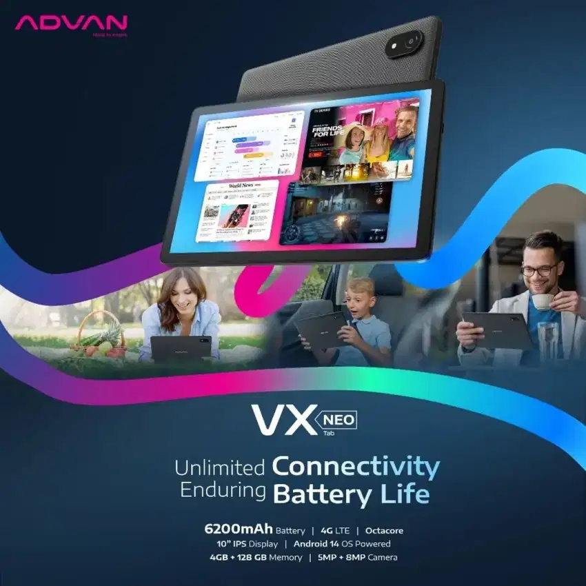 ADVAN TABLET VX NEO RAM 4/128GB