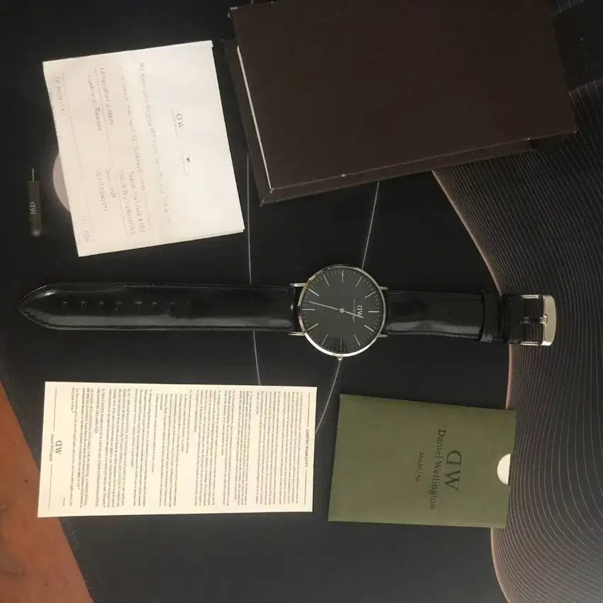 Daniel Wellington Classic black sheffield 40mm jam Silver Original