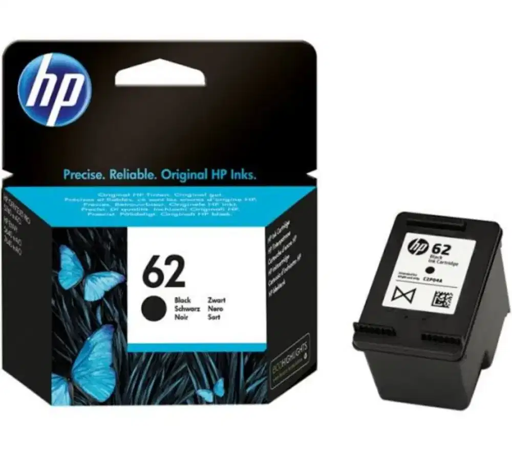 Di cari cartrige hp tipe 62 yang belum di refil