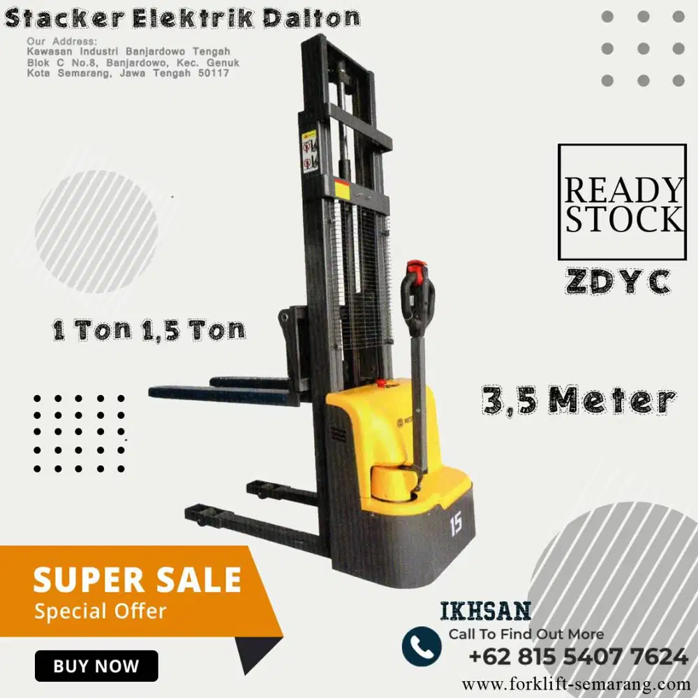 Jual Stacker Elektrik ZDYC Dalton Di Semarang