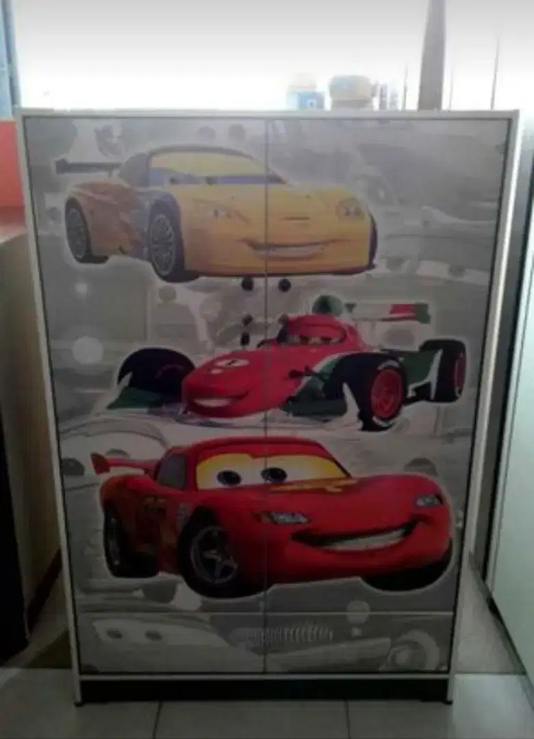 LEMARI PAKAIAN ANAK 2 PINTU BL 1110 CARS