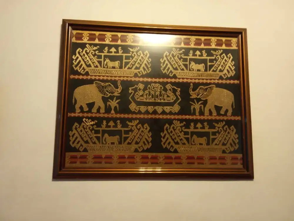 Lukisan Motif Perahu Gajah Lampung