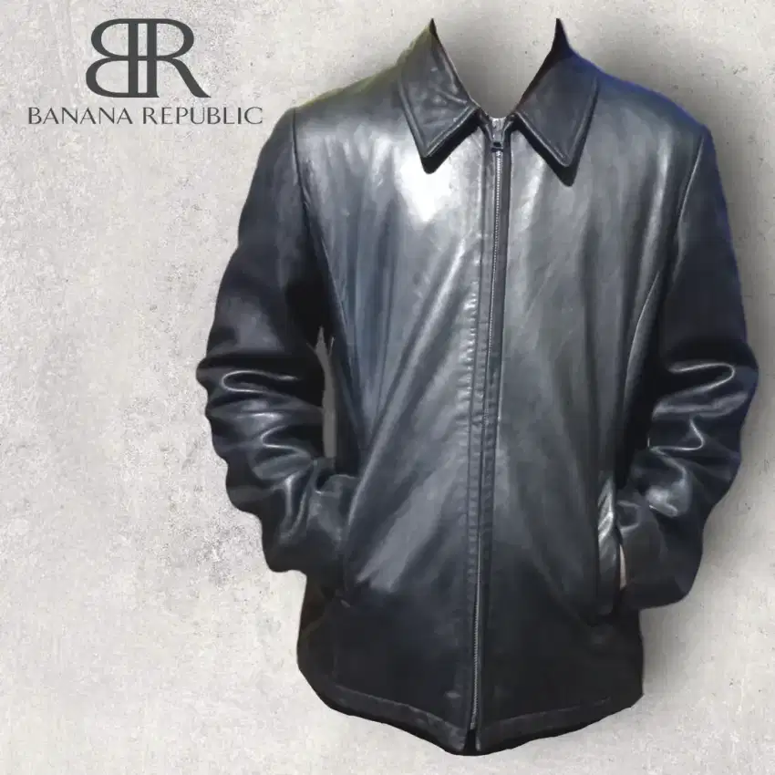 Jaket kulit kasual Banana Republic