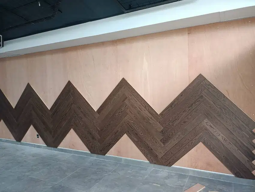 Wall Panel Parket Kayu / Dinding Kayu