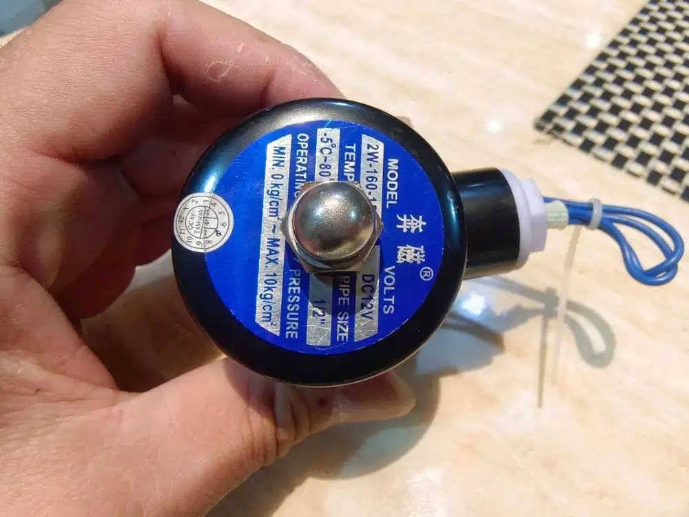 Selenoid Solenoid Balve 12v 2Way Bahan Kuningan 1/2 inch