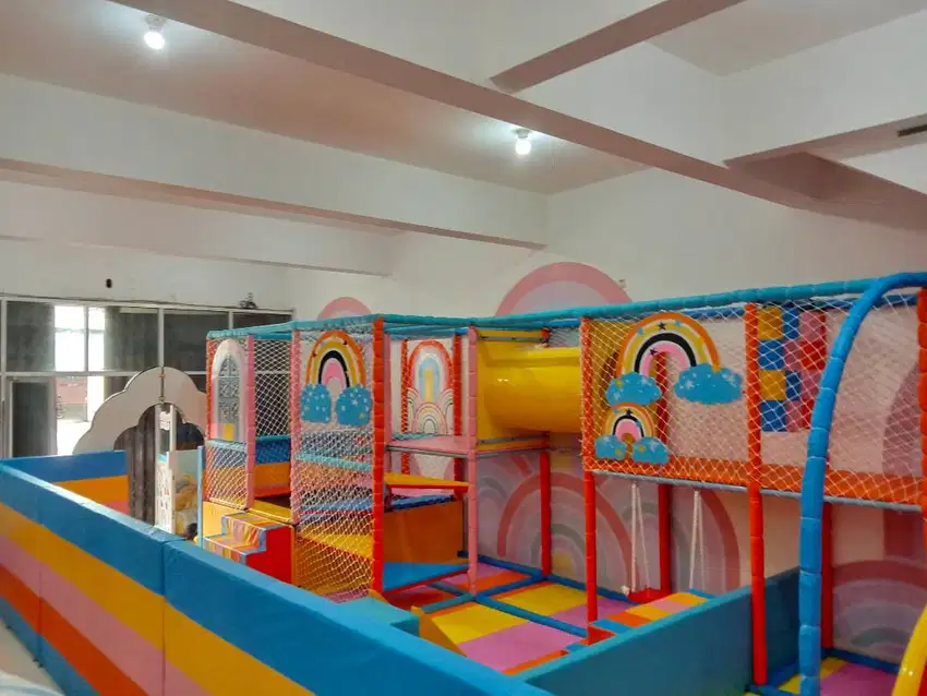 odong playground indoor set mandi bola trampolin odong-odong fiber