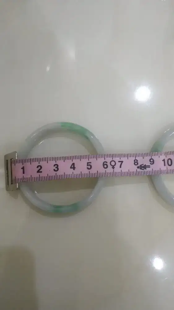 Gelang giok import diameter berbagai ukuran