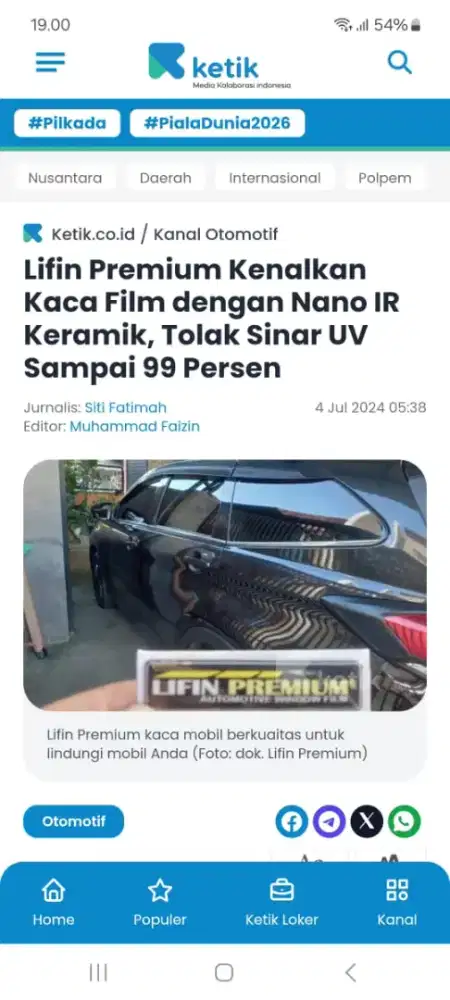 Kaca Film Memiliki Kode Emiten Terafiliasi
LifinPremium USA Avanza L W