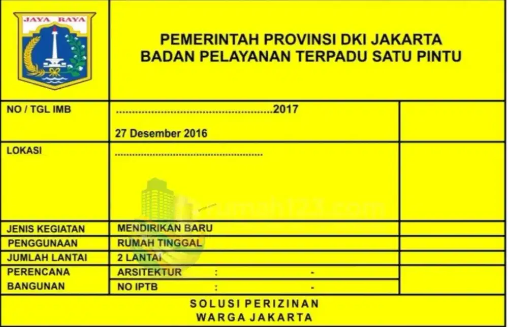 Jasa pengurusan IMB-PBG