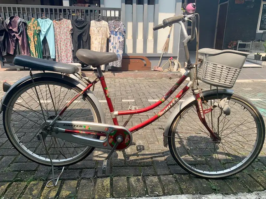 Sepeda United City Bike Motif Bunga