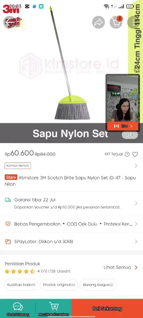 Jual murah sapu nylon dan Pengki