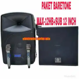 SPEAKER PAKET SUBWOOFER BARETONE 12CRIMSON 12SPEAKER RESMI