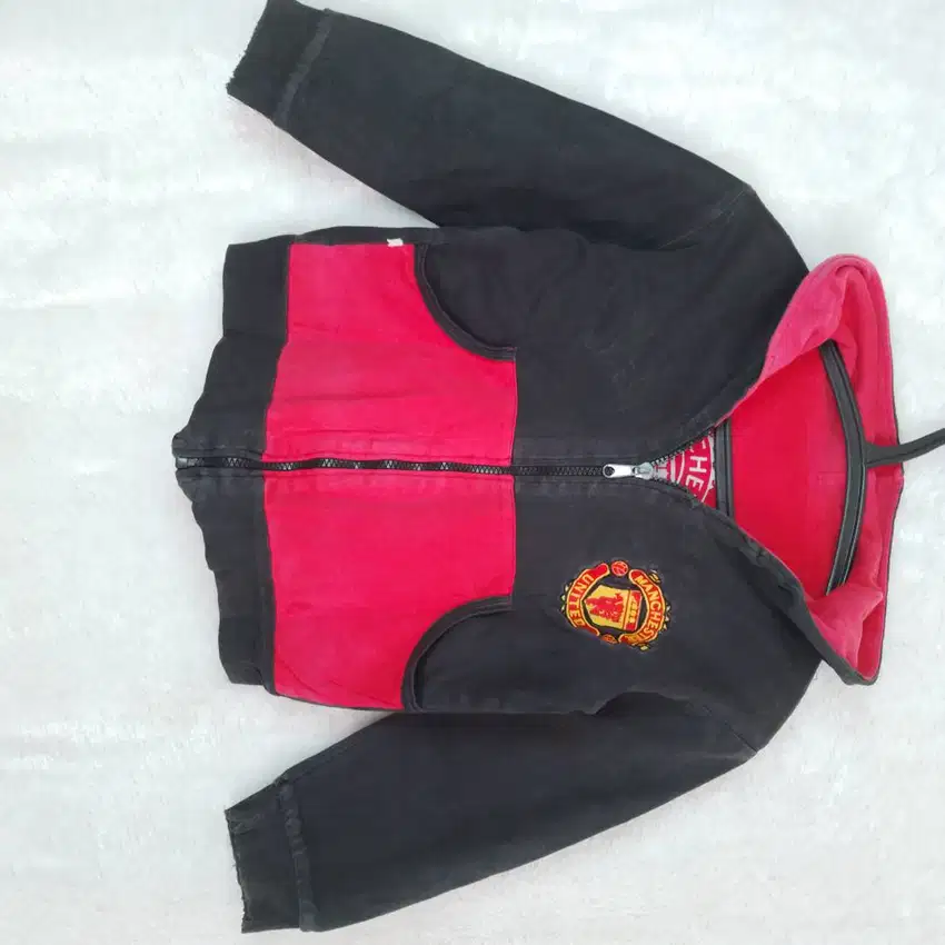 Prelove Jaket Anak bisa Bolak Balik tema Manchester United - EN 107