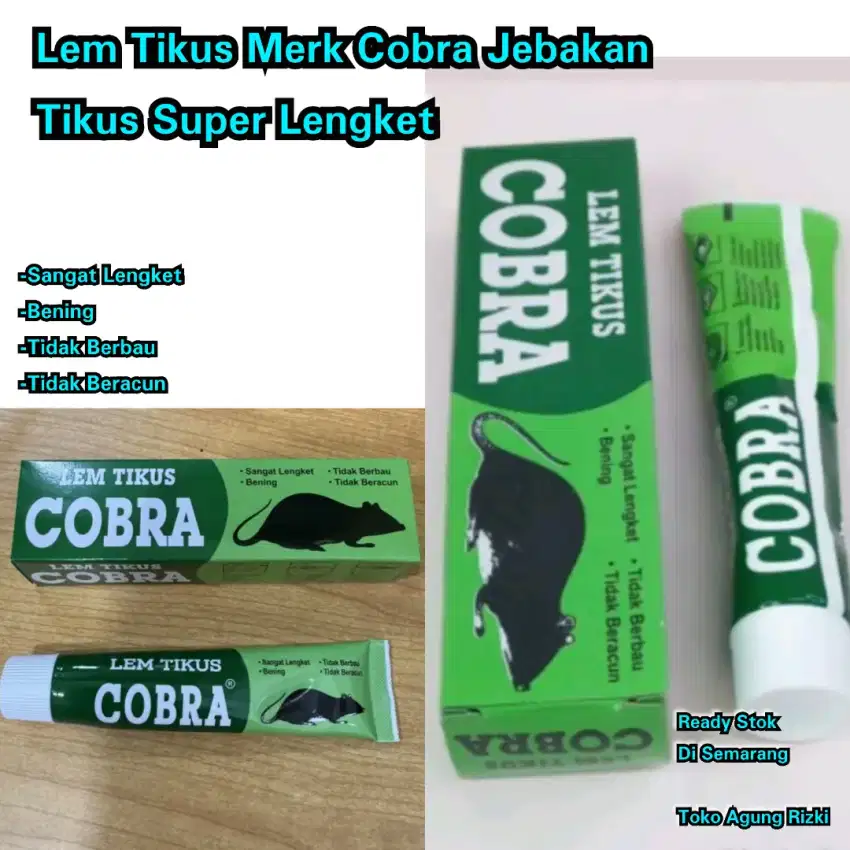 Lem Tikus Merk Cobra Jebakan Tikus Super Lengket