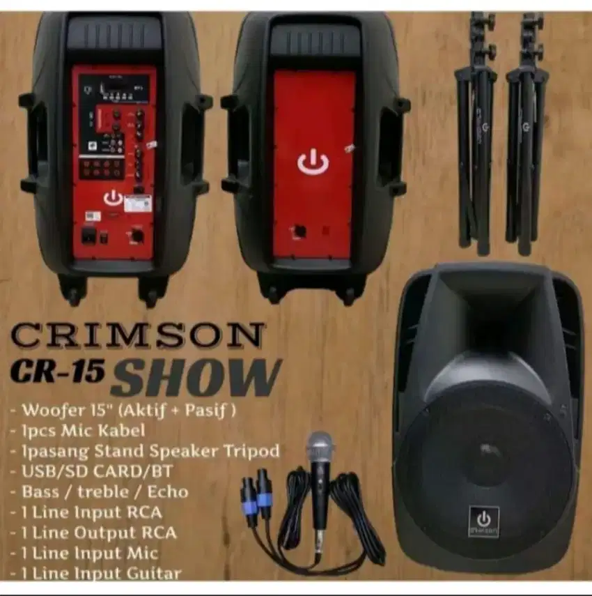 Speaker Aktif pasif Crimson