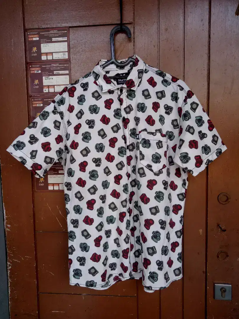 Kemeja hurley full print