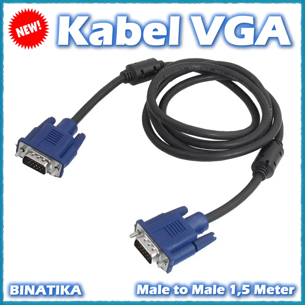 Kabel VGA 1.5M / Kabel VGA 1.5 Meter / Kabel VGA 1.5 M