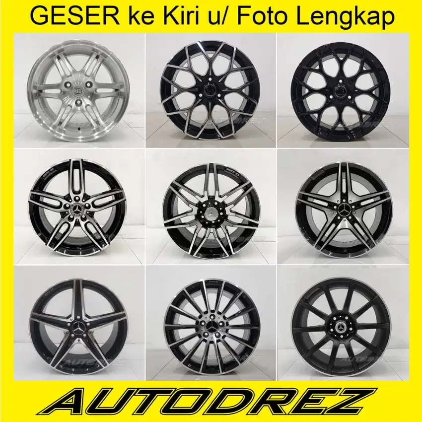 Velg Mercy Mercedes Smart  Brabus AMG Ring17 18 R16 R17 R18 PCD 5x112B