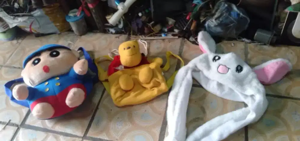 Se paket boneka mdl tas utk snk2 pakai Ke sklh kond spt baru cpt murah