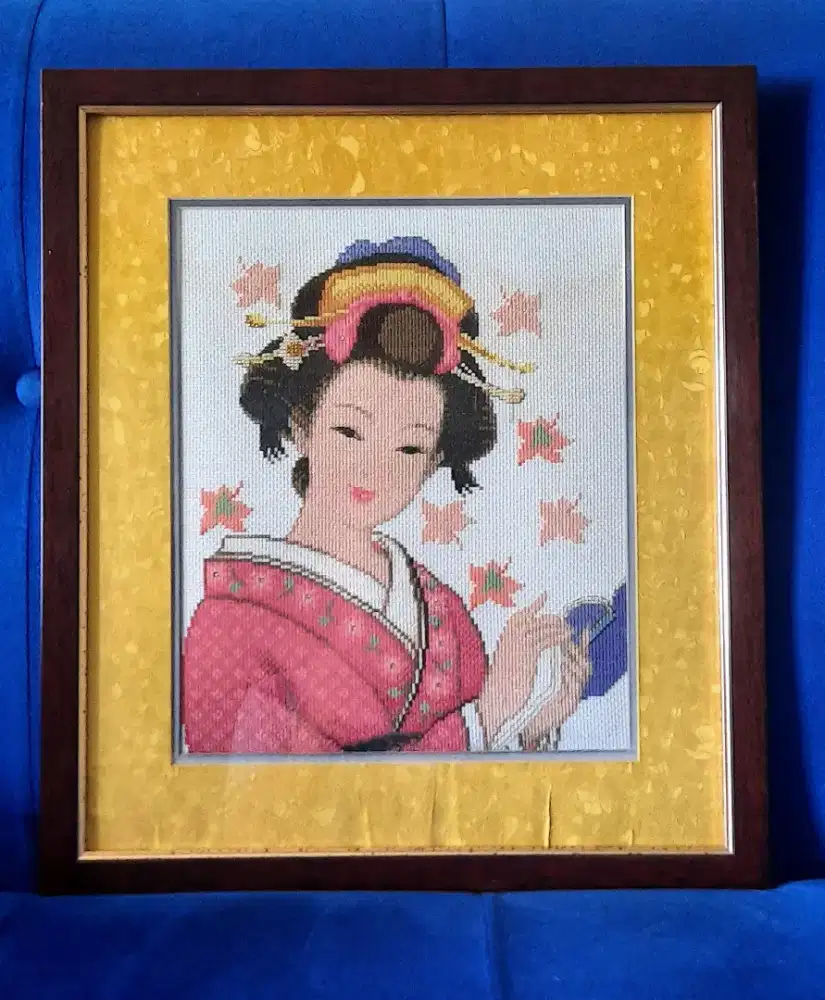 Lukisan HandCrafted Sulam Kristik Cross Stitch (PRELOVED)