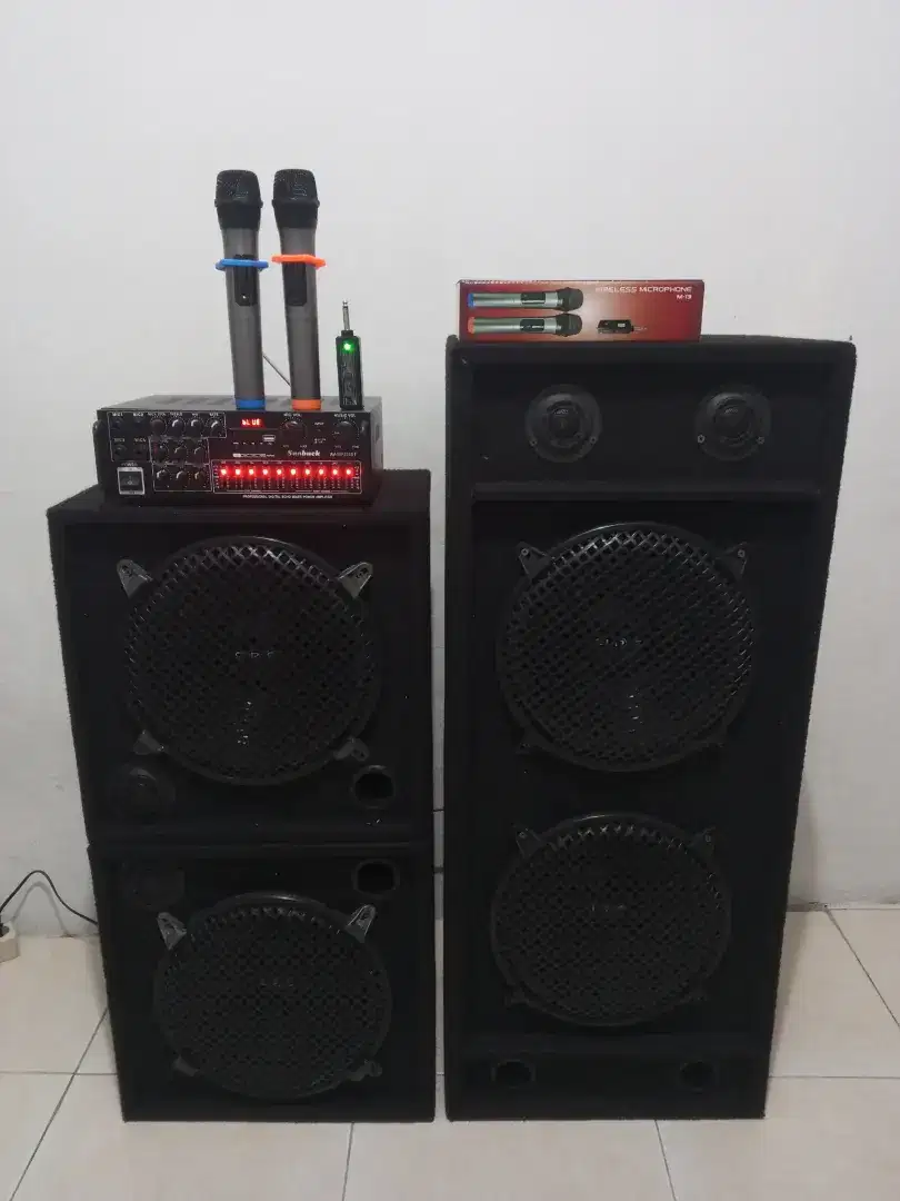 Paket karaoke lengkap 12 in triple box