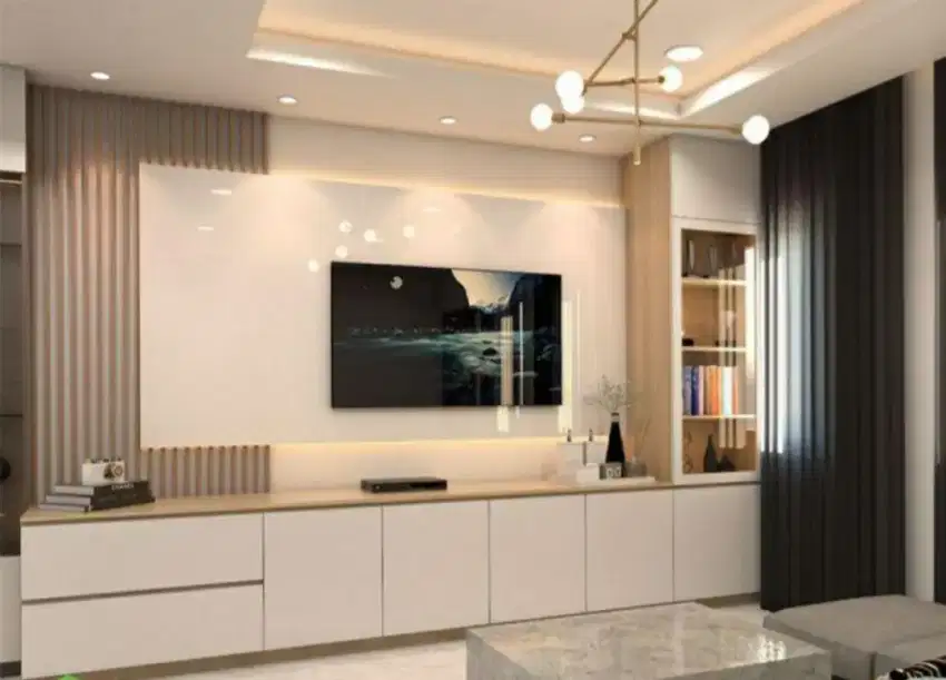 Backdrop Tv , Backdrop Lemari Custom