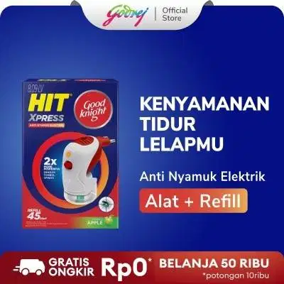 [ALAT + REFILL] Hit GoodKnight Xpress Set - Obat Nyamuk Elektrik Good