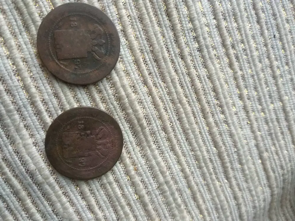 Obral Coin Koin Kuno 1897 Perunggu Nederlandsch Indie 1 Cent