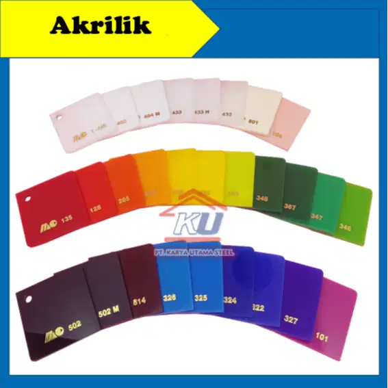 Akrilik Surabaya Lembaran Lengkap Berbagai Warna