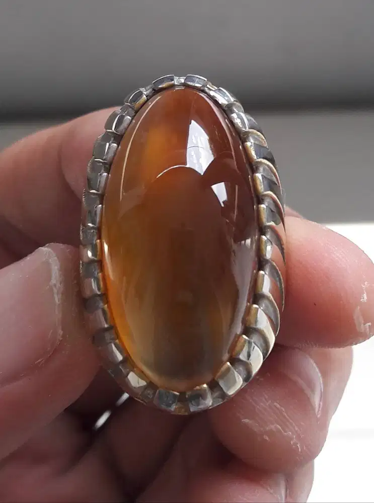 Cincin Batu Raflesia Orange