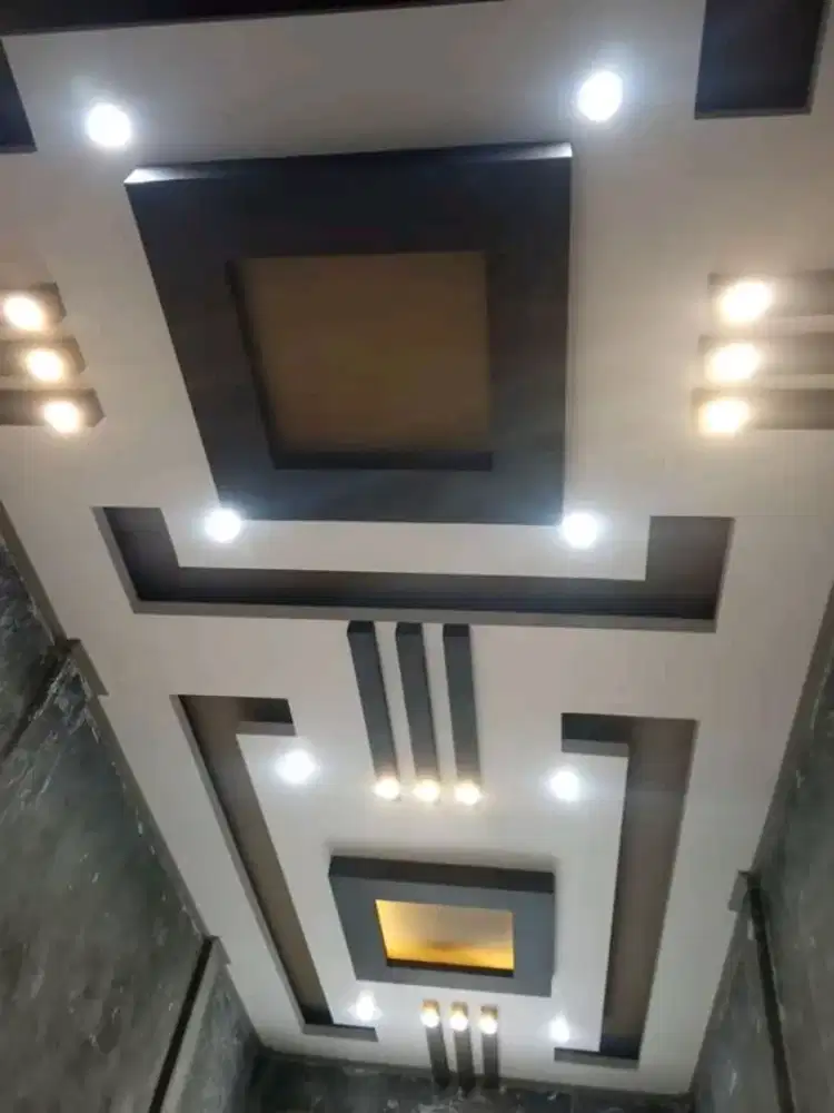 Tukang spesialis pasang walmolding plafon partisi gypsum pvc grc murah