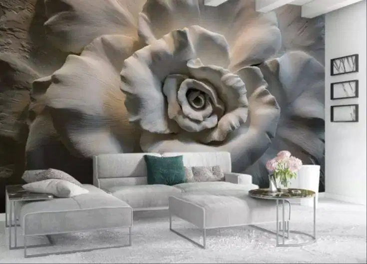 Pesan wallpaper dinding 3d custom toko jual dan pasang gorden murah