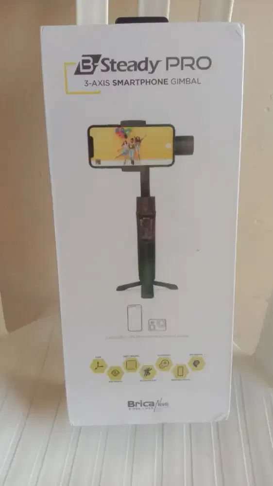 Brica B-Steady PRO 2024 - 3 Axis Smartphone & Action Cam Gimbal