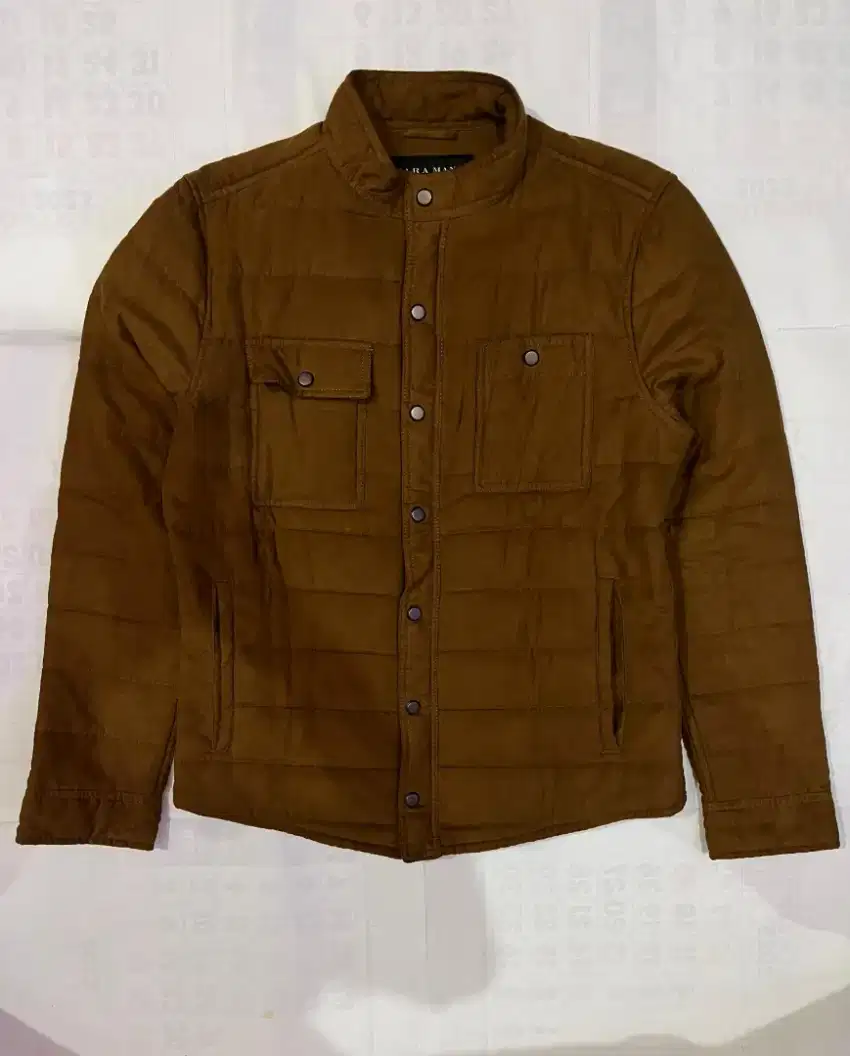 Jaket Zara Man Bikers Suede