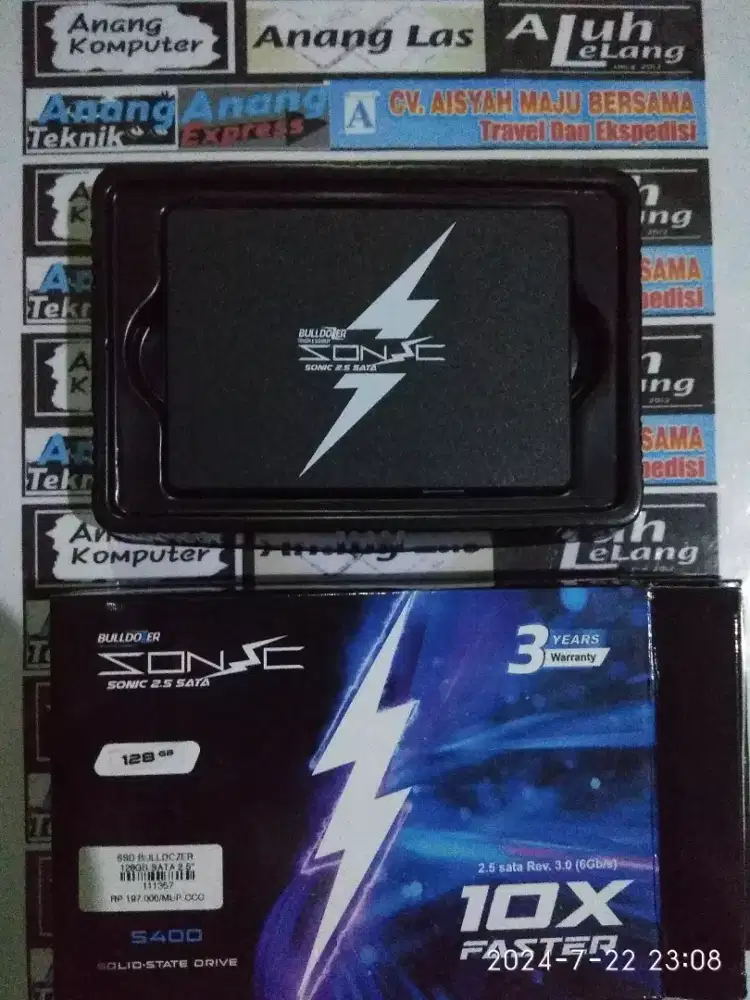 SSD BARU sata 2,5 inch 128 GB laptop cpu PC siap pakai murah ter laris