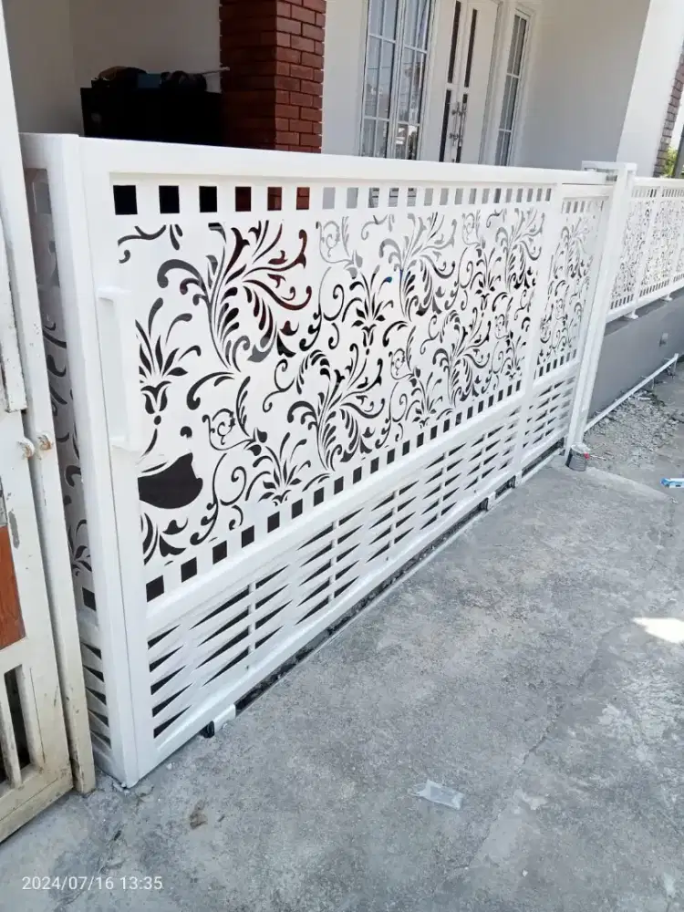 Pagar laser cutting modern minimalis