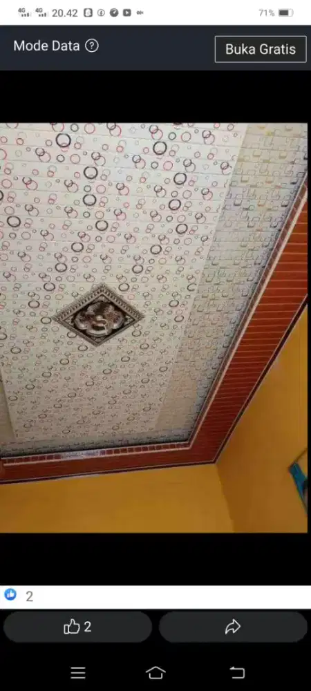 Kanopi , kanopi Baja ringan, Rangka baja, Canopy besi plafon PVC