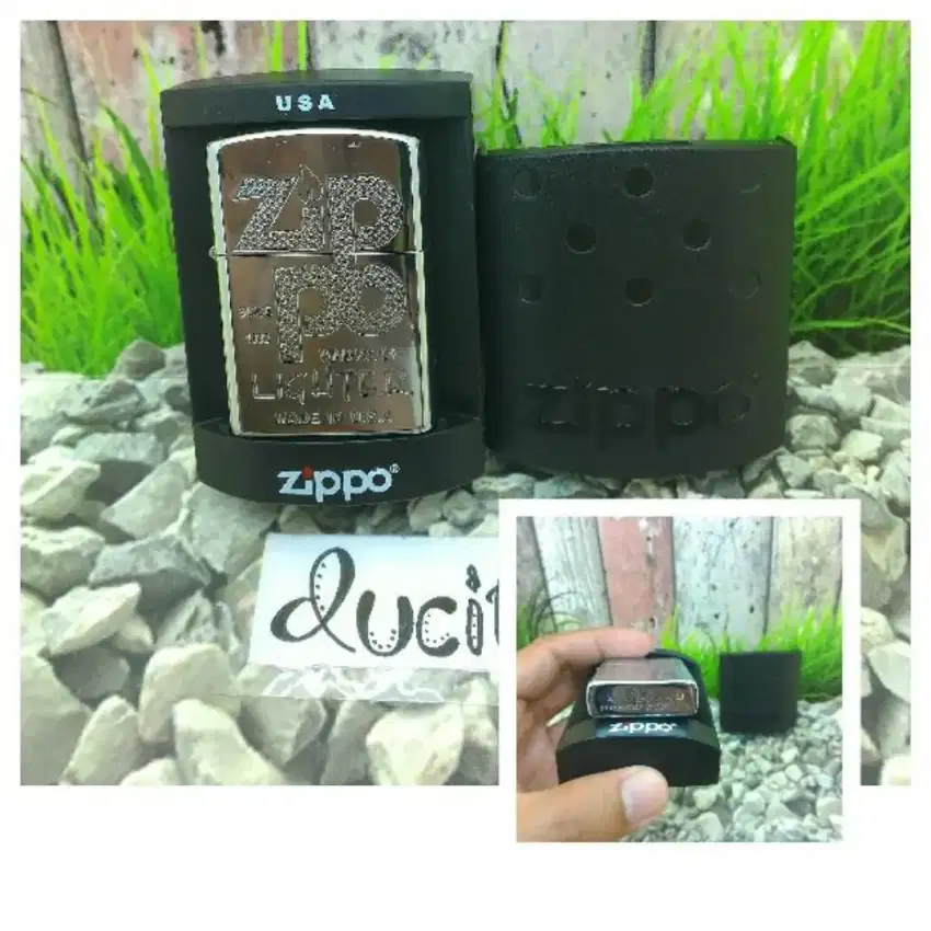 Korek Api Rokok Minyak Zippo/Matches/Cigarette Lighter Deting Grafir