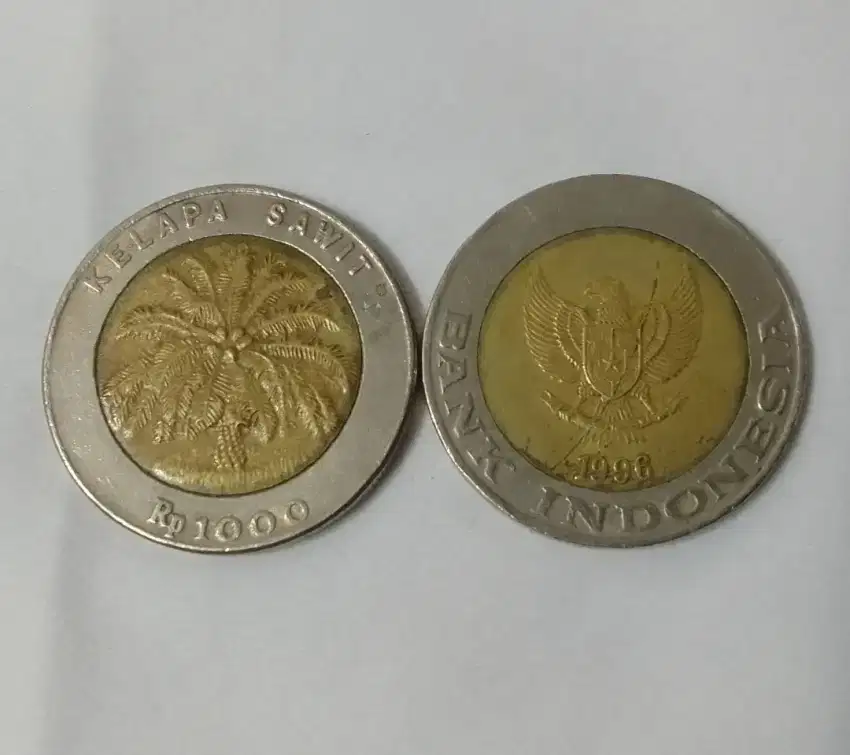 Uang Koin Rp 1000 Kelapa Sawit Tahun 1996