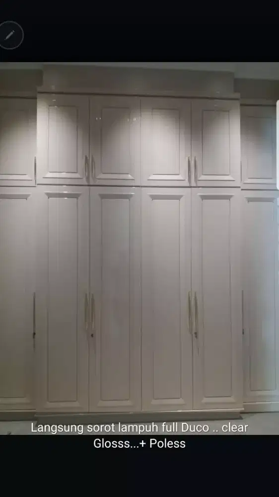Wardrobe finishing duco