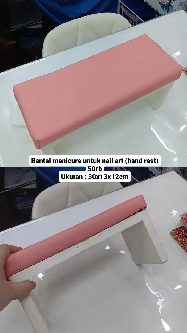 Tempat hand rest untuk manicure