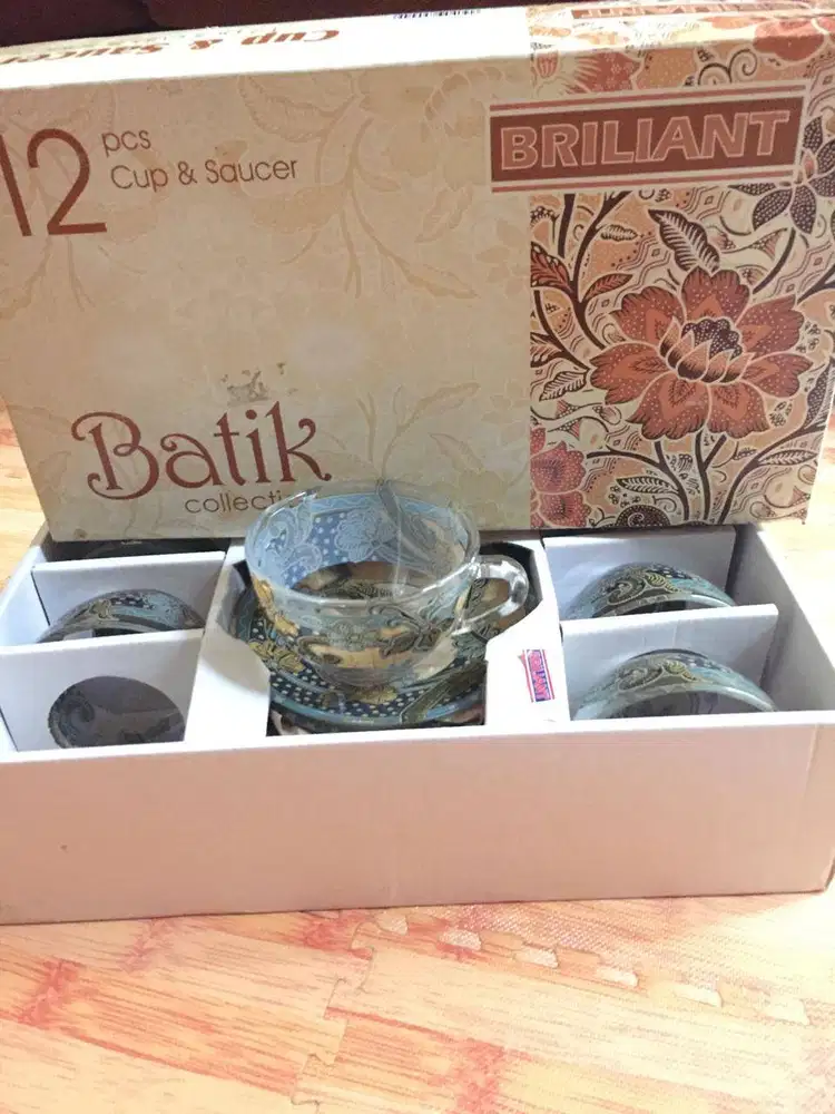 PL - cangkir teh/kopi 6 set BATIK COLLECTION