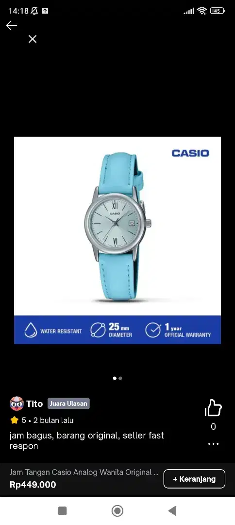 Jam Tangan Casio Cw