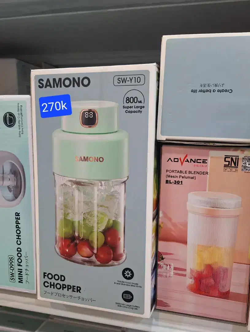 Chopper blender Samono 800 ml jus buah