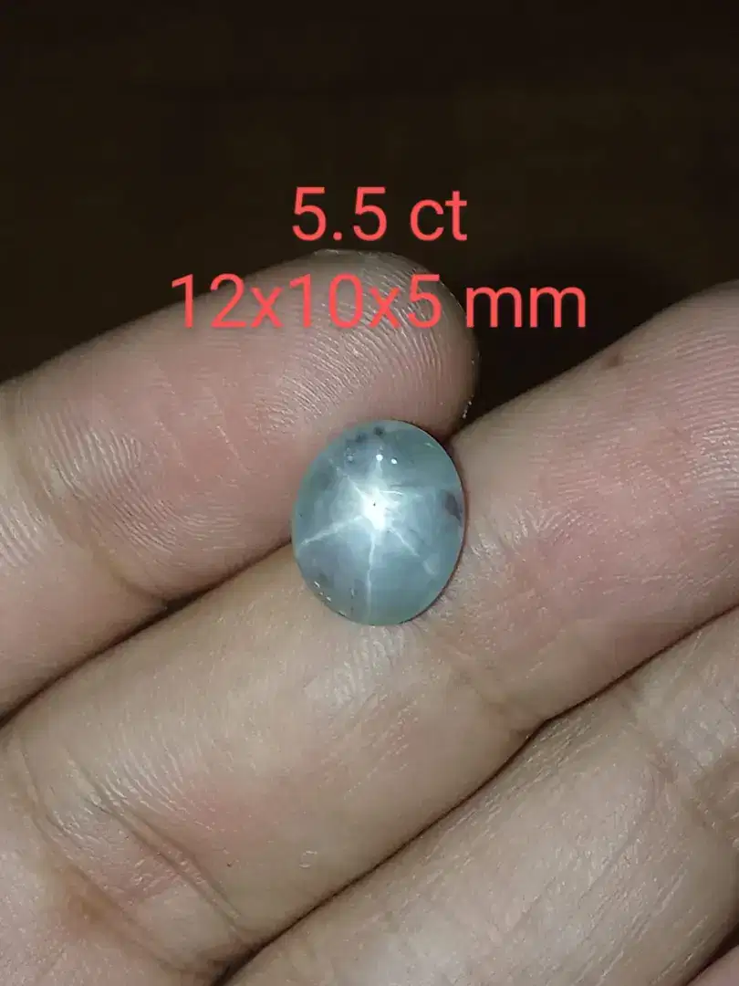 Star sapphire ceylon 5.5 ct