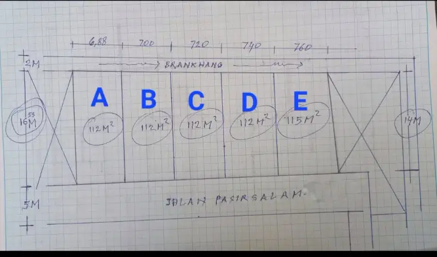 Di Jual Tanah 5 Kav Di Komplek Pasir Salam Pasirluyu