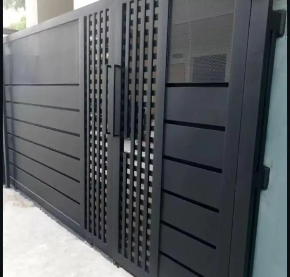 Pagar minimalis plat