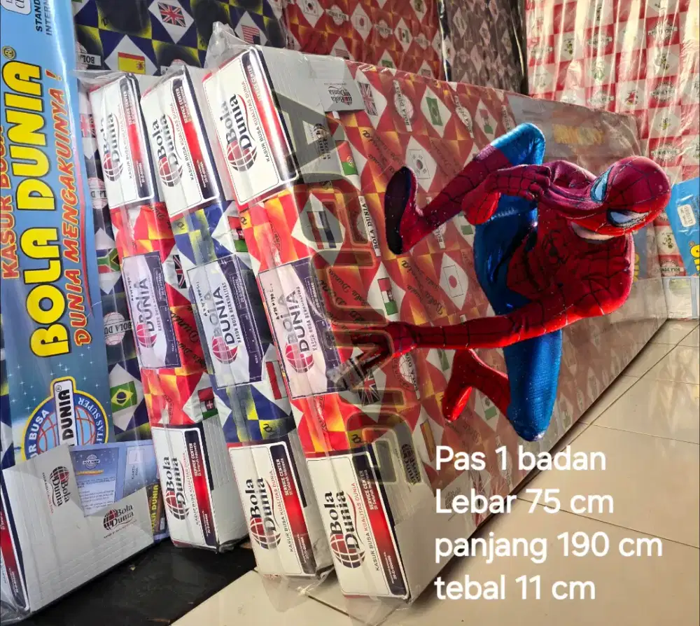 Kasur busa bola dunia Single 1 Badan